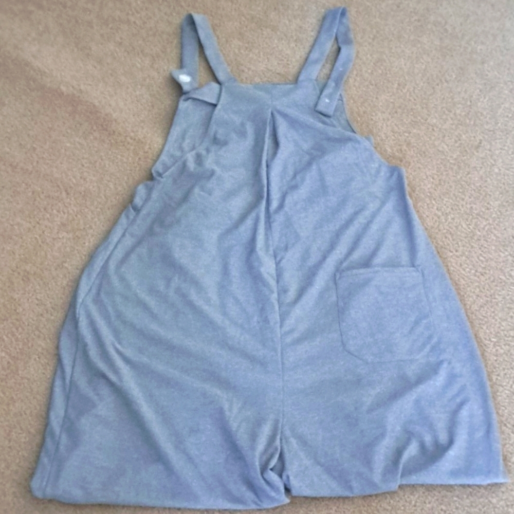 LARGE.    HALARA WIDE LEG WAFFLE ADJUSTABLE STRAPS OVERALLS - Picture 9 of 12